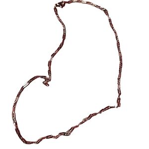 Silver Tone Paperclip Chain Necklace 20 Inch 2.5 mm